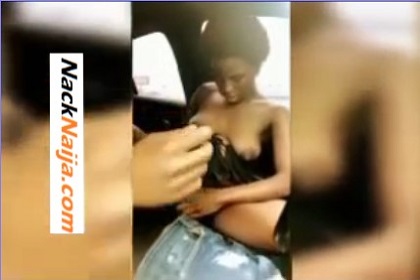 Kumasi babe chopping raw dick in Trotro car