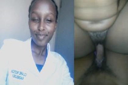 Kenyan Clare Rotich Radio Therapy Student Chopping Dick