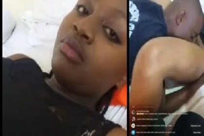 Watch how Kenya guy sucks his babe's pussy on Instagram Live